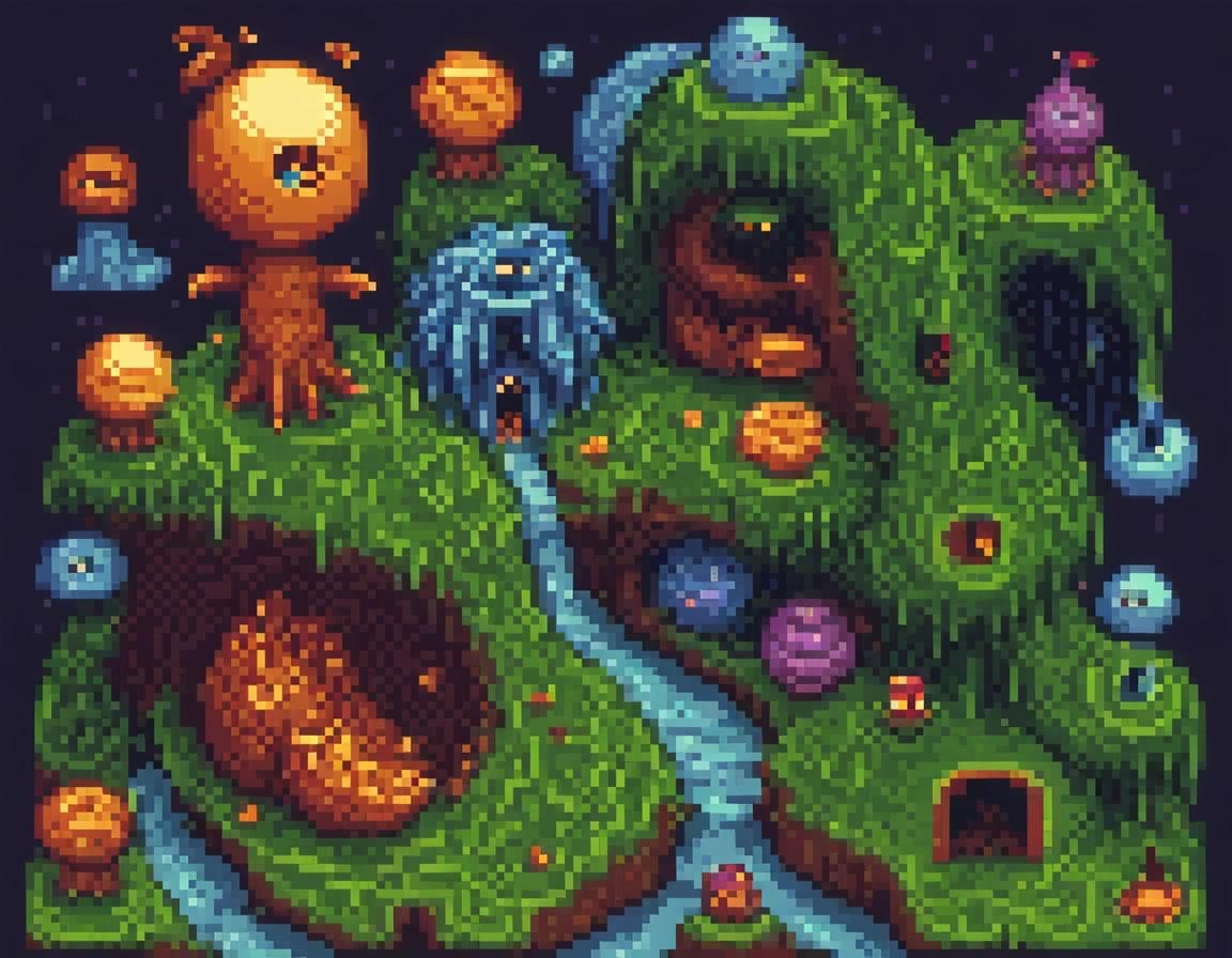 Image with seed 2025102261 generated via Stable Diffusion through @stablehorde@sigmoid.social. Prompt: pixel-art, The Apostrophe Catastrophe, surrealism, magic realism, fantasy, whimsical, weird, chaotic, very detailed , low-res, blocky, pixel art style, 16-bit graphics###sloppy, messy, blurry, noisy, highly detailed, ultra textured, photo, realistic