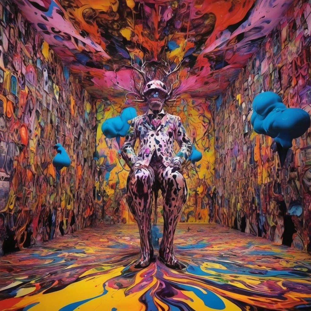 Image with seed 181443052 generated via Stable Diffusion through @stablehorde@sigmoid.social. Prompt: Reality is the original Rorschach. Surrealism, magic realism, beautiful chaos, whimsical, playful, silly, colourful. Elektrodada fnord Hail Eris! All hail Discordia!