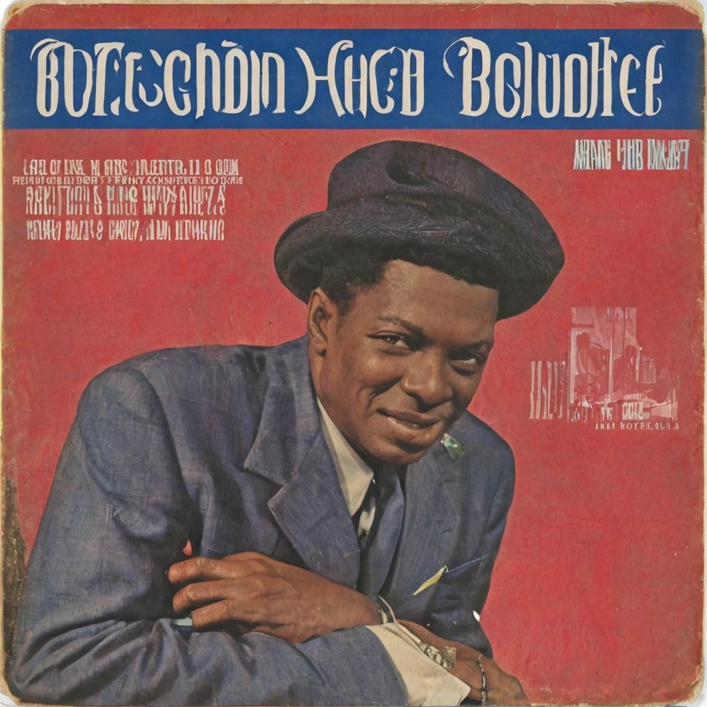 Image with seed 1311068968 generated via Stable Diffusion through @stablehorde@sigmoid.social. Prompt: a vintage blues single cover the text says "Eddie 'Midnight' Dupree"
