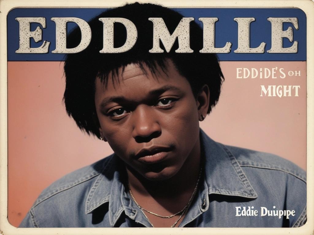 Image with seed 3396744205 generated via Stable Diffusion through @stablehorde@sigmoid.social. Prompt: a vintage blues single cover the text says "Eddie 'Midnight' Dupree"###