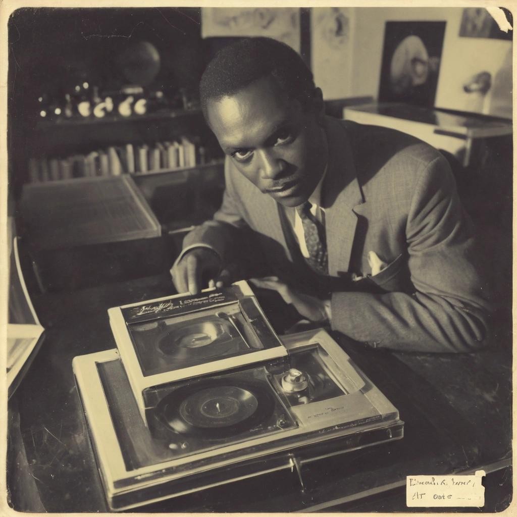 Image with seed 614347077 generated via Stable Diffusion through @stablehorde@sigmoid.social. Prompt: a vintage vinyl single cover for a song "Mischeivous Cat Blues" by "Eric 'Midnight' Dupree" . vintage photograph, r/oldschoolcool, polaroid photo style###nsfw, 