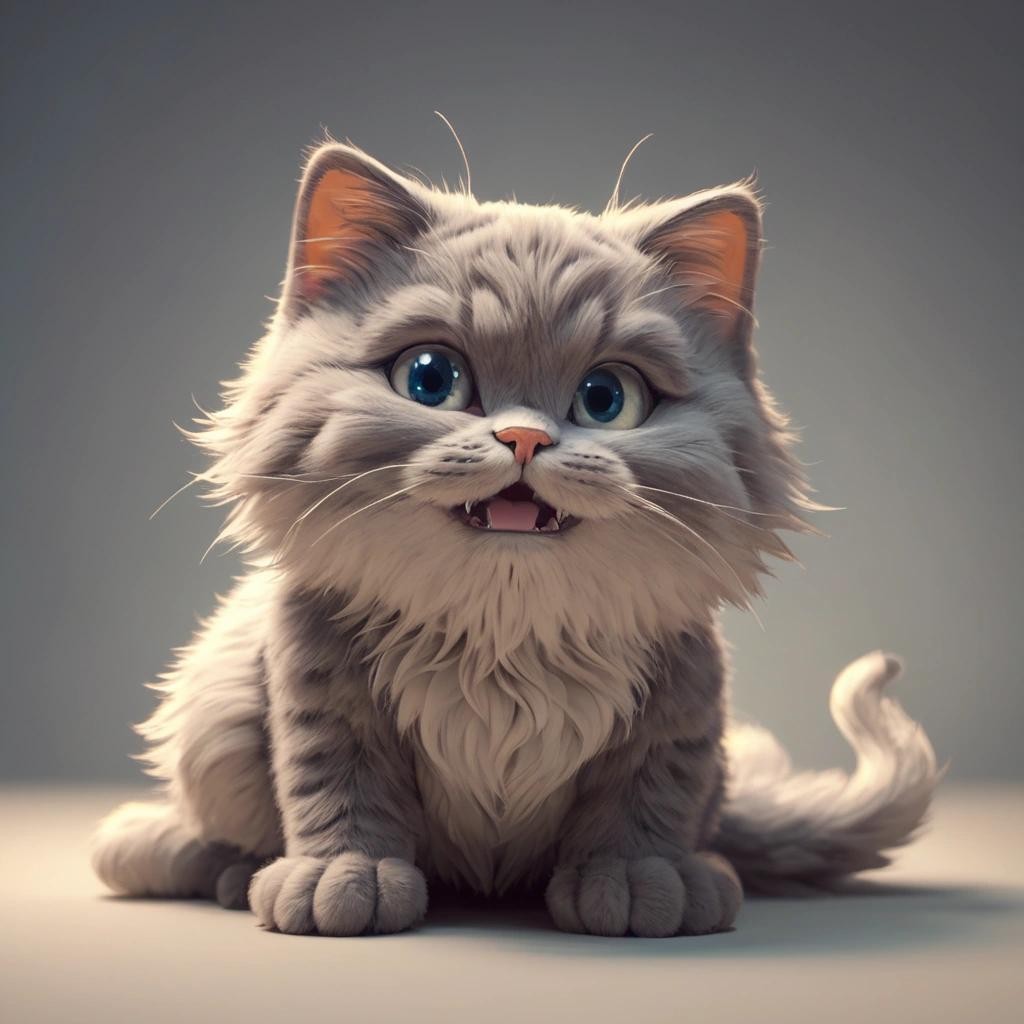 Image with seed 3008143376 generated via Stable Diffusion through @stablehorde@sigmoid.social. Prompt: a very good kitty, animated character