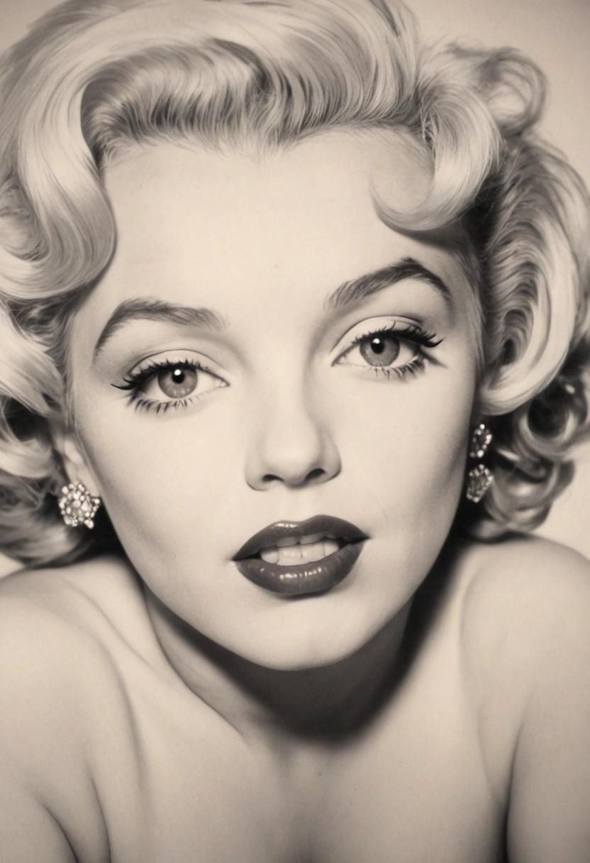 Image with seed 3922758397 generated via Stable Diffusion through @stablehorde@sigmoid.social. Prompt: Marilyn Monroe portrait close up 