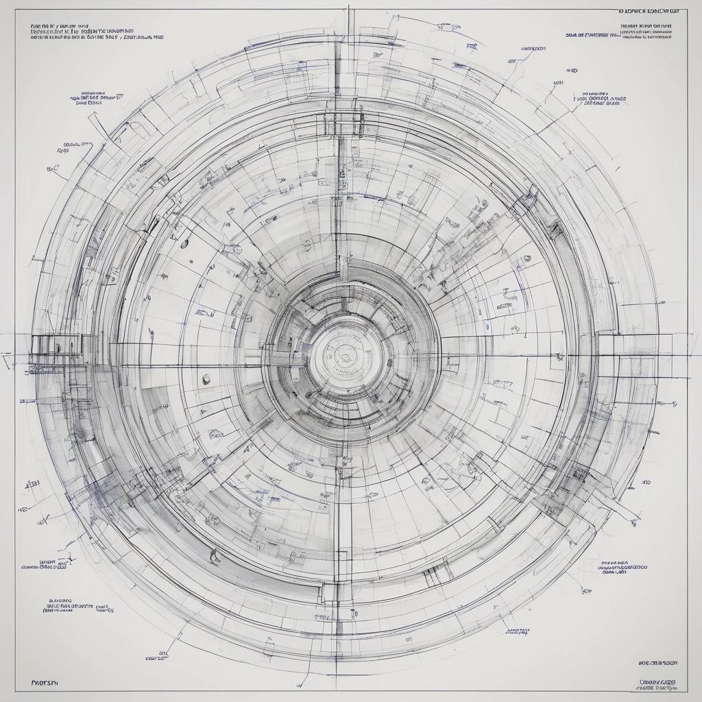 Image with seed 160063670 generated via Stable Diffusion through @stablehorde@sigmoid.social. Prompt: patent blueprint of a nonlinear agnosticism accelerator
