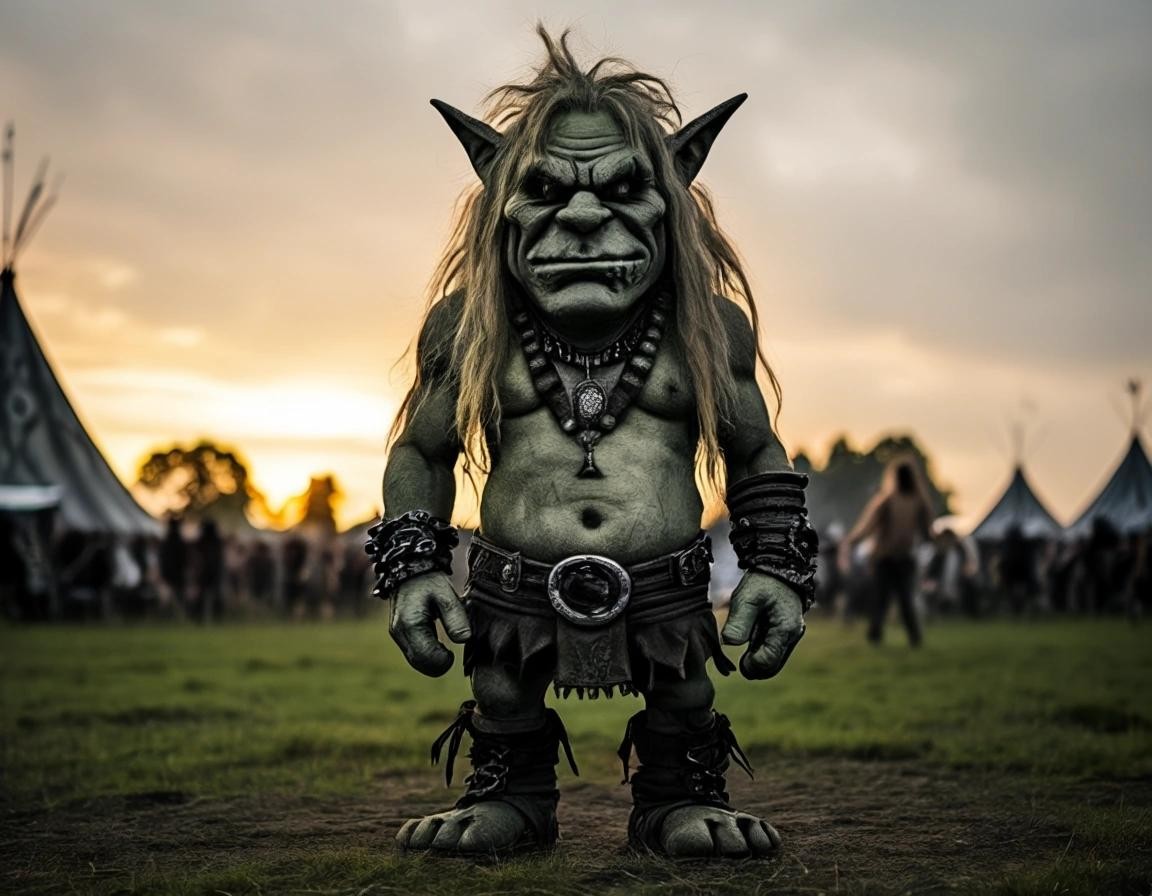Image with seed 4038573281 generated via Stable Diffusion through @stablehorde@sigmoid.social. Prompt: Troll Wacken 