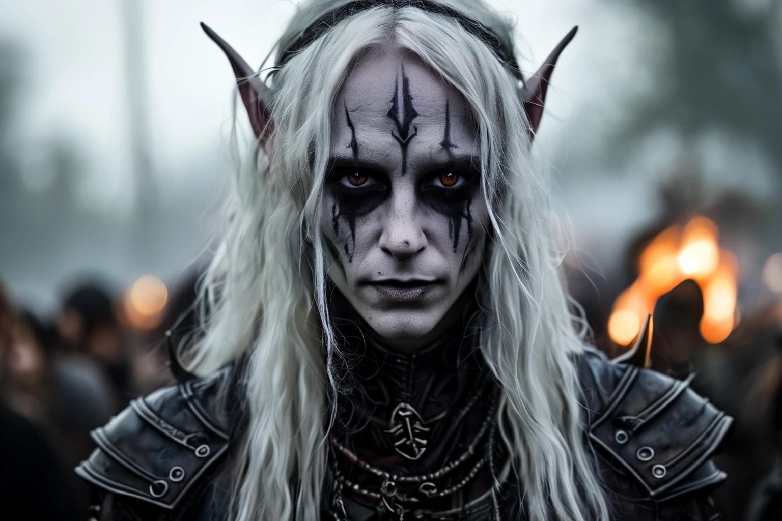 Image with seed 1194092467 generated via Stable Diffusion through @stablehorde@sigmoid.social. Prompt: Dark Elf Wacken 