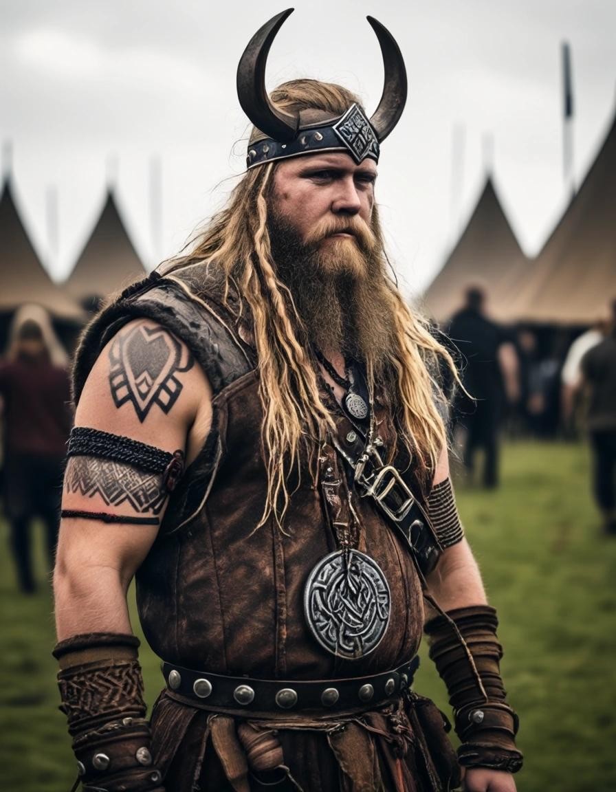 Image with seed 1786563726 generated via Stable Diffusion through @stablehorde@sigmoid.social. Prompt: Viking Wacken 