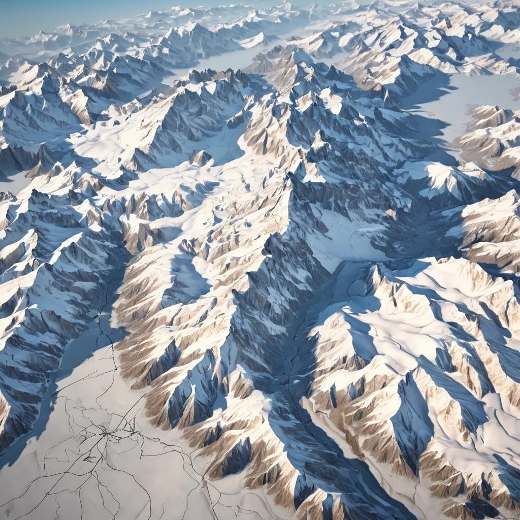 Image with seed 4235049966 generated via Stable Diffusion through @stablehorde@sigmoid.social. Prompt: a map of Switzerland if there were no alps existing.