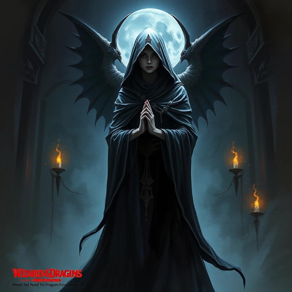 Image with seed 1318709128 generated via Stable Diffusion through @stablehorde@sigmoid.social. Prompt: A Veiled Priestess of the Silent God, dark fantasy, occult, magic, Temple background, Dungeons and Dragons, Wizards of the Coast