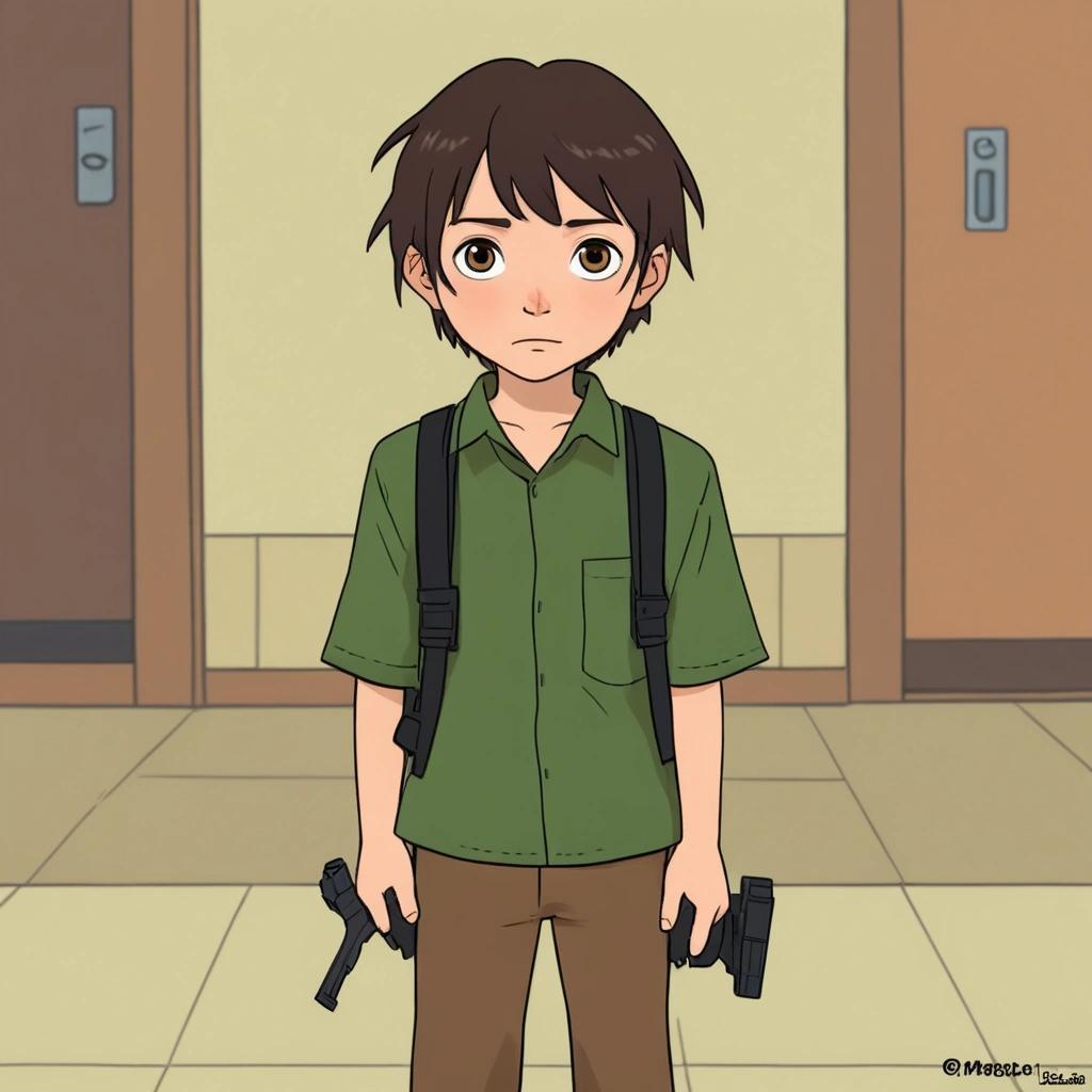 Image with seed 3655270958 generated via Stable Diffusion through @stablehorde@sigmoid.social. Prompt: an avatar inspired by leon the professional movie and autism, square format , wikihow cartoon illustration###3d, photo, text, 