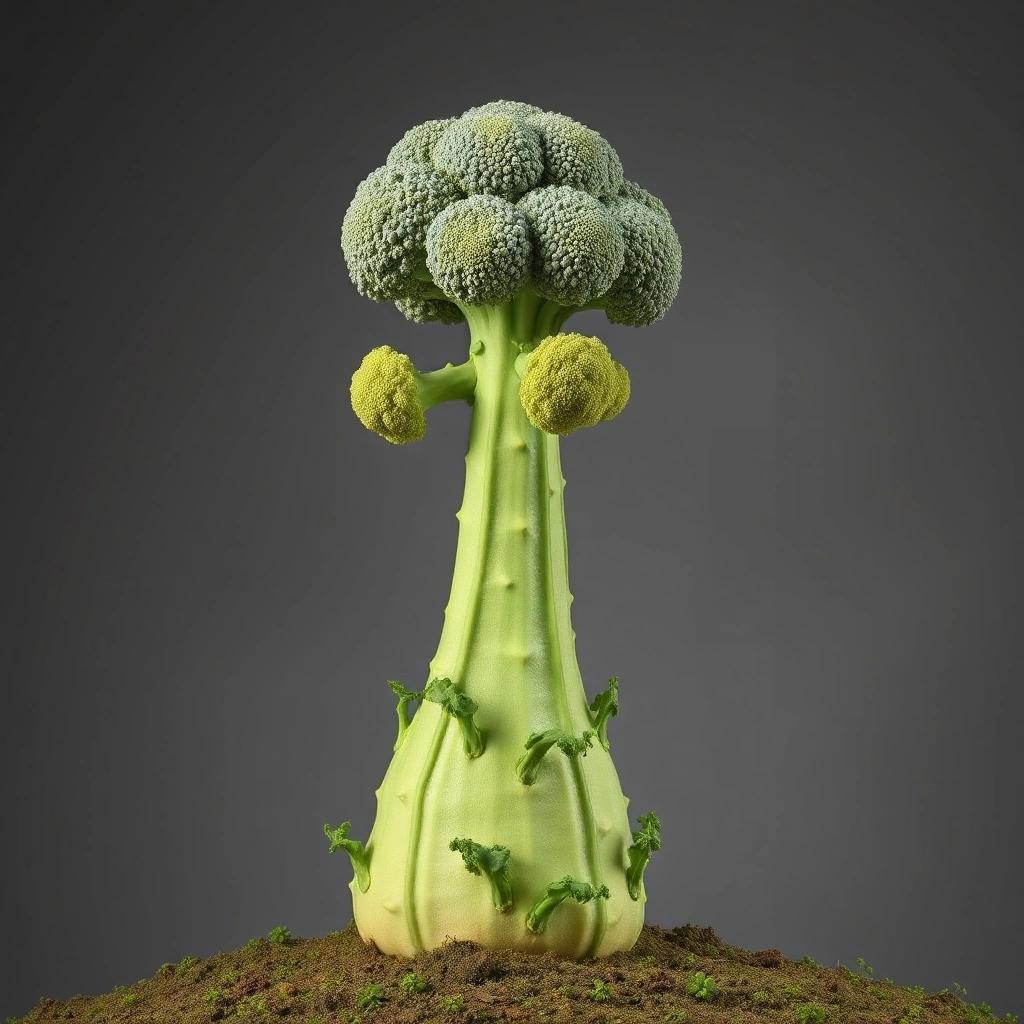 Image with seed 424038533 generated via Stable Diffusion through @stablehorde@sigmoid.social. Prompt: a broccoli chicken-leg tree.