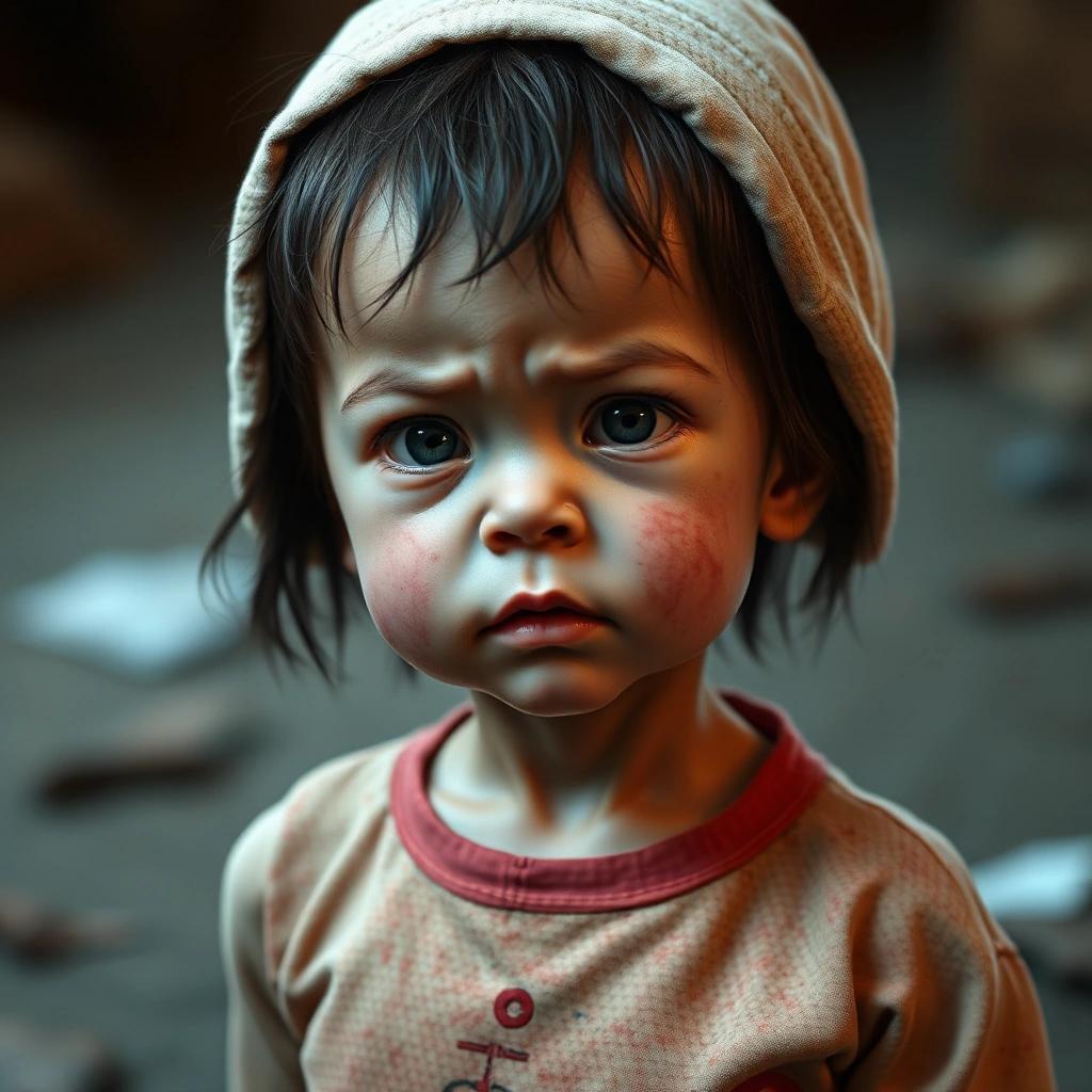 Image with seed 2489985633 generated via Stable Diffusion through @stablehorde@sigmoid.social. Prompt: ai generated child pictures are very disturbing