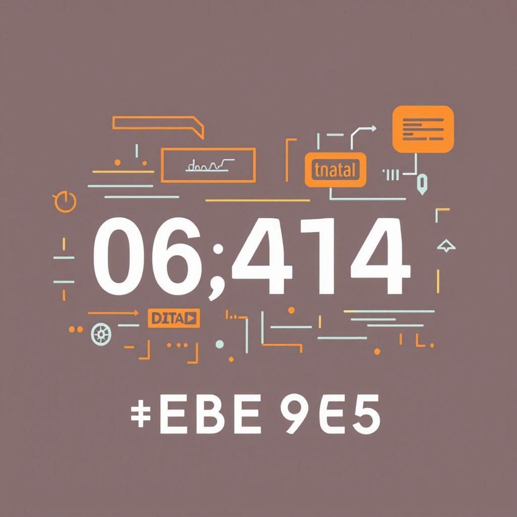Image with seed 3856992527 generated via Stable Diffusion through @stablehorde@sigmoid.social. Prompt: an illustration on the theme of generating data, numeric and text. I want the background color to be #EBE9E5 and I want the illustration to be rectangular with more hight than width.