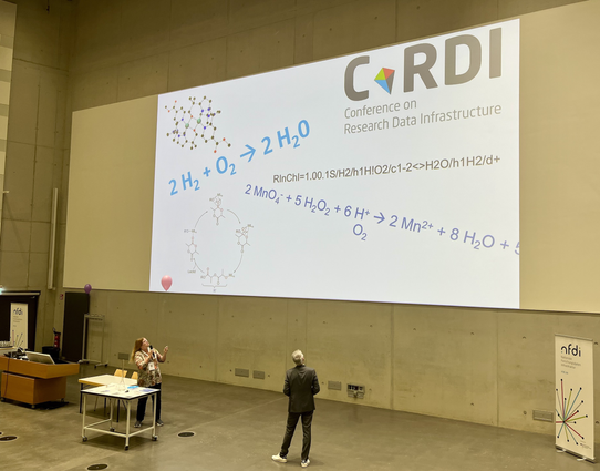 Formulas for illustrating the two experiments that are presented at the start of CORDI. The upper one is the hydrogen oxigene reaction producing water. The socond one is supposed to create smoke. Probably some trained chemists might assist us to explain it :)