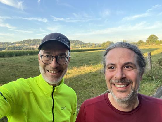 Me (Left) and Torsten in the Aachen countryside