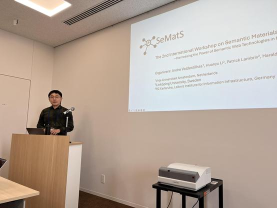 Huanyu Li opening the SMatS2025 Workshop at ISWC2025 in Nara, Japan.