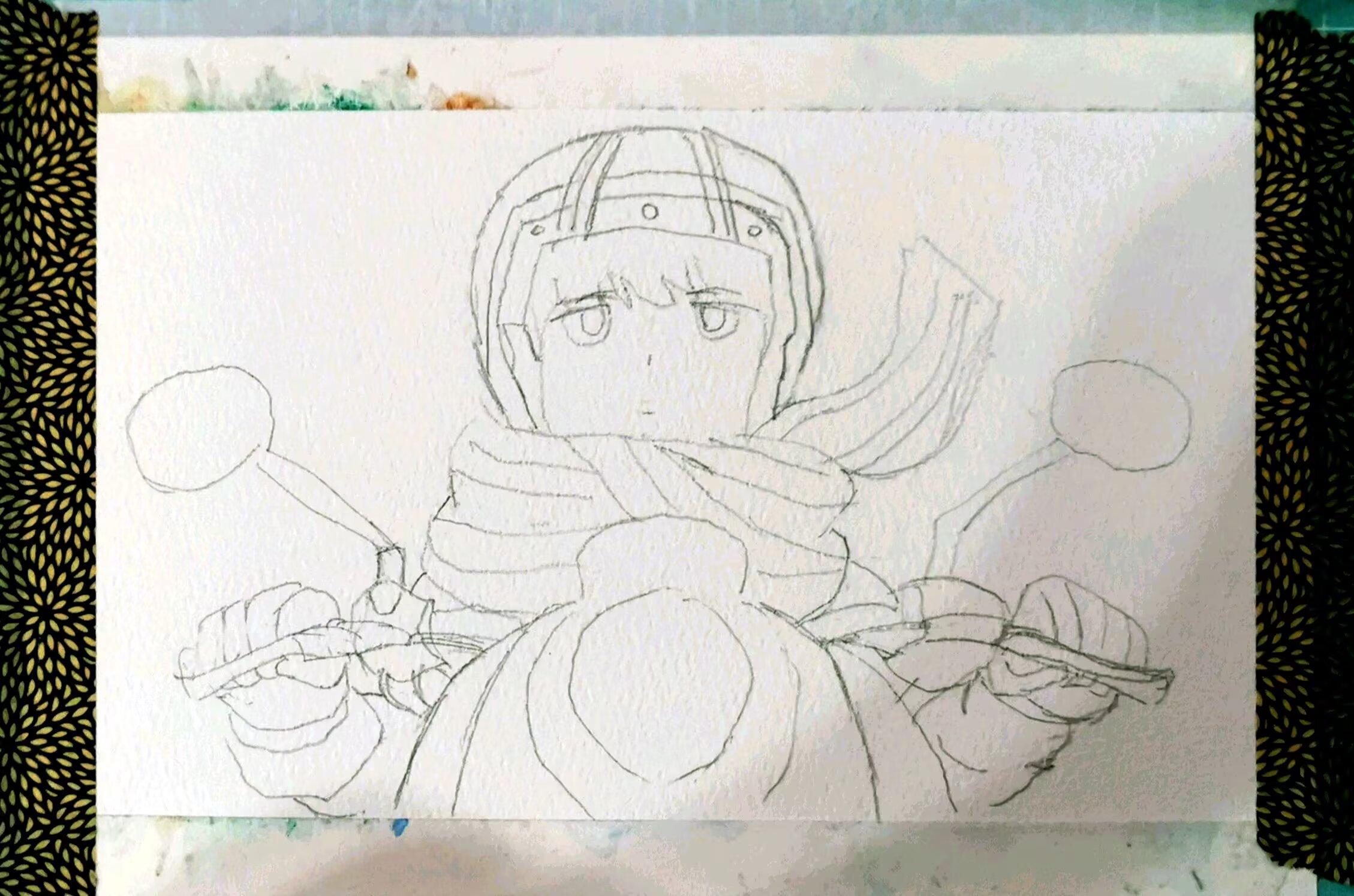 ゆるキャン△ 
しまリン 
铅笔线稿