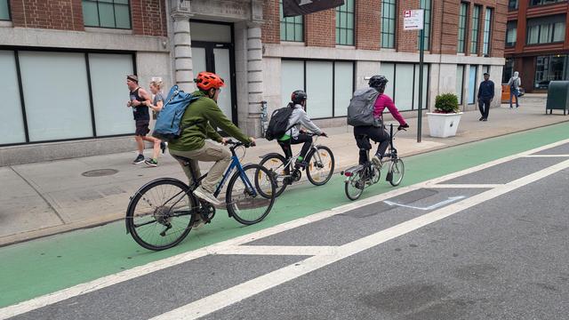 Family biking
