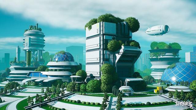 Image of a futuristic sustainable city, part of a completely circular economy.

IMAGE SOURCE - https://www.fab.com/listings/8e596291-8f19-4c6d-a45d-b5e0b994956e
