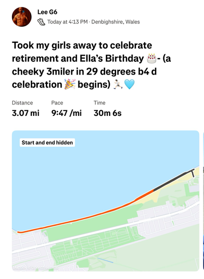 Strava run map