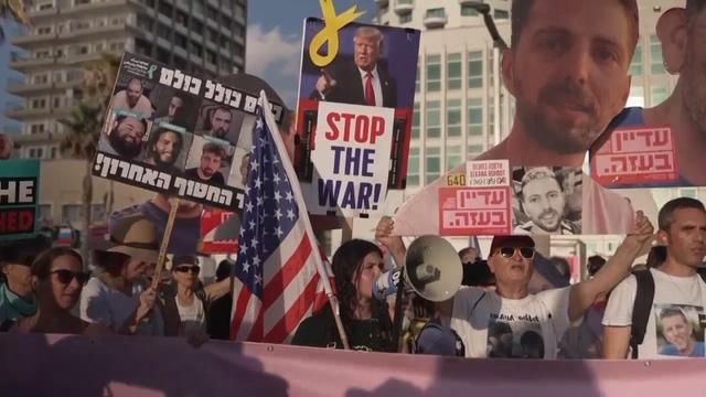 Families in Tel Aviv and Washington call on Netanyahu and Trump to secure ceasefire deal