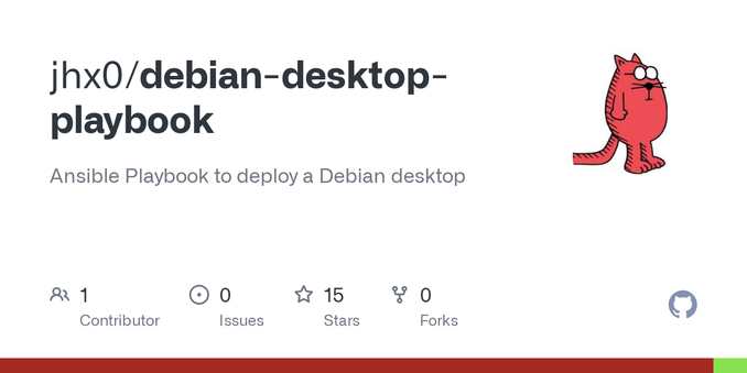 Ansible Playbook to deploy a Debian desktop. Contribute to jhx0/debian-desktop-playbook development by creating an account on GitHub.