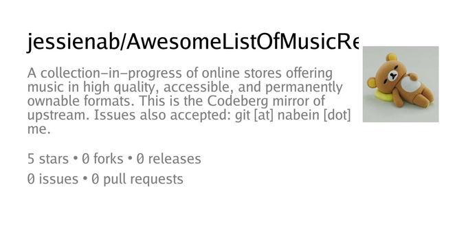 Oversigtskort for depot jessienab/AwesomeListOfMusicRetailers