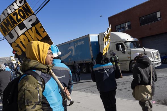 Amazon workers striking