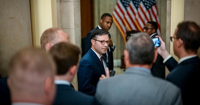 Speaker Mike Johnson at the Capitol last week.