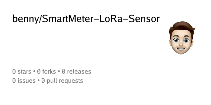 Oversigtskort for depot benny/SmartMeter-LoRa-Sensor
