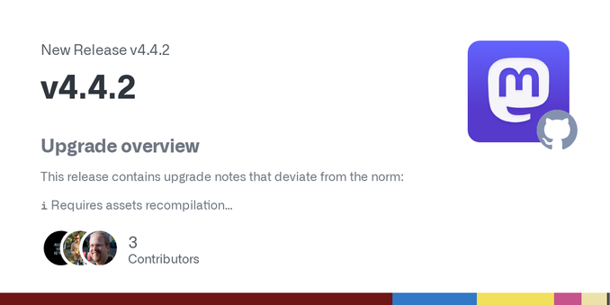 Upgrade overview
This release contains upgrade notes that deviate from the norm:
ℹ️ Requires assets recompilation
For more information, view the complete release notes and scroll down to the upgrad...