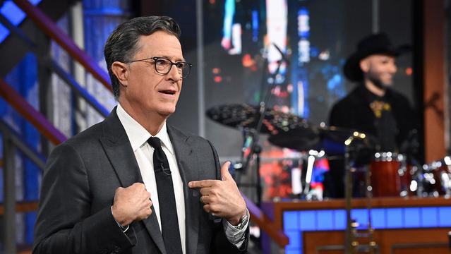 The Late Show with Stephen Colbert during Monday’s July 21, 2025 show.