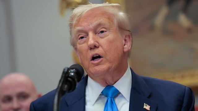 Le président américain Donald Trump prononce un discours à la Maison Blanche, le 30 juillet 2025 à Washington.