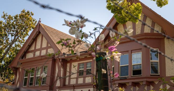The former Rose Garden Inn, now a part of the Lighthaven complex, in Berkeley, Calif.