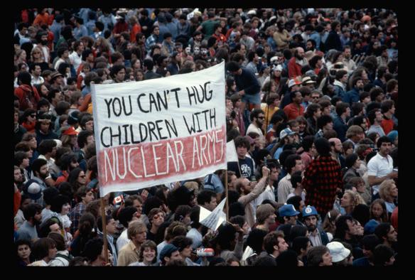 Nuclear arms protesters.