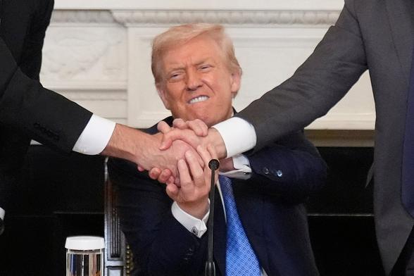 Trump touts his peace deal between ‘Aberbaijan and Albania’ – getting both countries’ names wrong