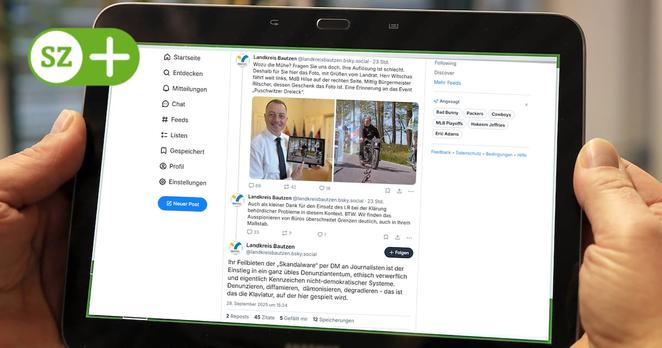 Mehr als einen Monat nach Veröffentlichung eines Postings auf dem Netzwerk Bluesky über ein Foto im Büro von Landrat Udo Witschas (CDU) reagierte das Landratsamt.