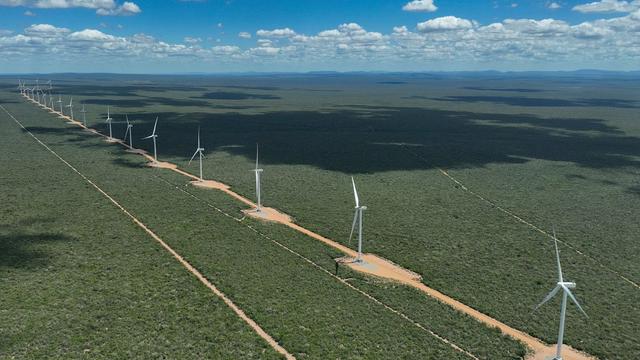 Wind turbines operate in a rural area near Canudos, Bahia state, Brazil | Andre Penner, Copyright 2024 The Associated Press. All rights reserved