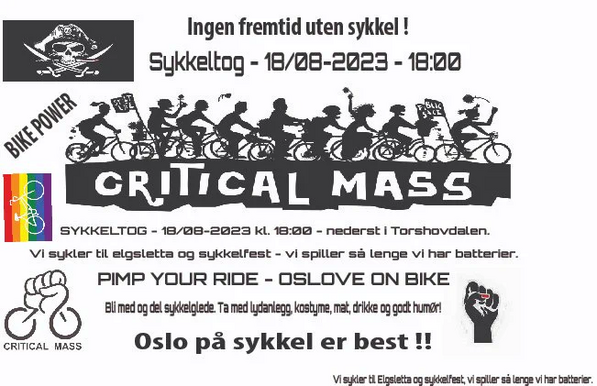 critical mass meetup Oslo