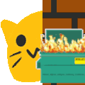 :ablobcatpeektrash:
