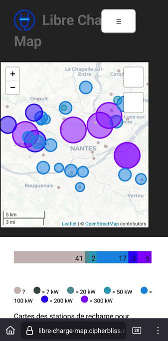 sections en vrac sur mobile