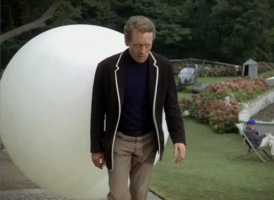 Patrick McGoohan as Number 6 in The Prisoner