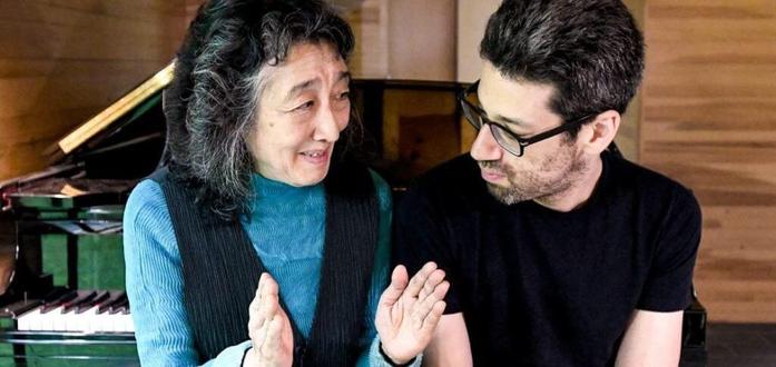 rehearsal concert: Photo attribution: Mitsuko Uchida & Jonathan Biss from Marlboro Music