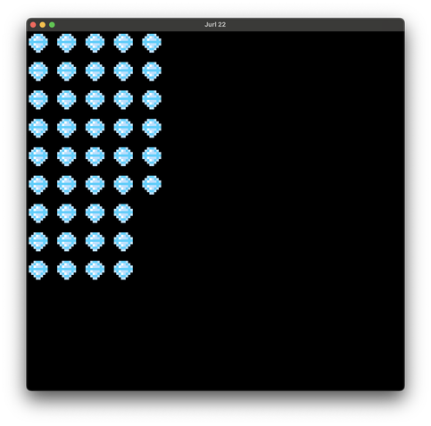 An SNK Neo Geo Pocker Color emulator window showing several rows of diamonds