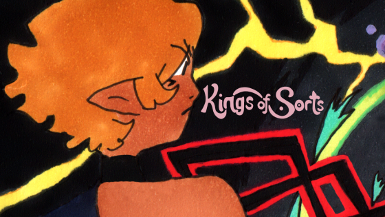webcomic update post for kings of sorts episode 12 page 52. Karrera stands firm as a staff is pointed at her, but she looks unsettled.