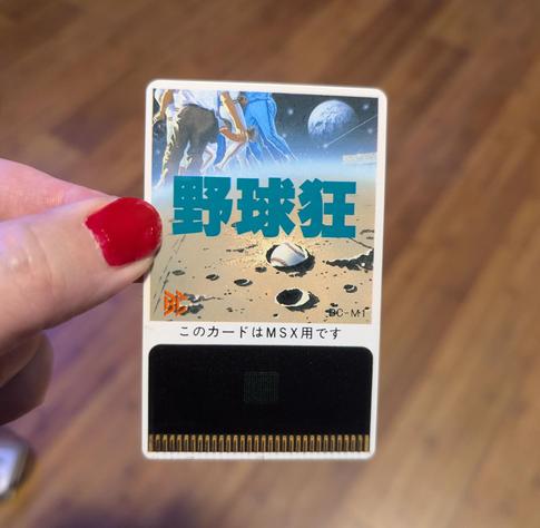 Me holding the Bee Card of Baseball Craze