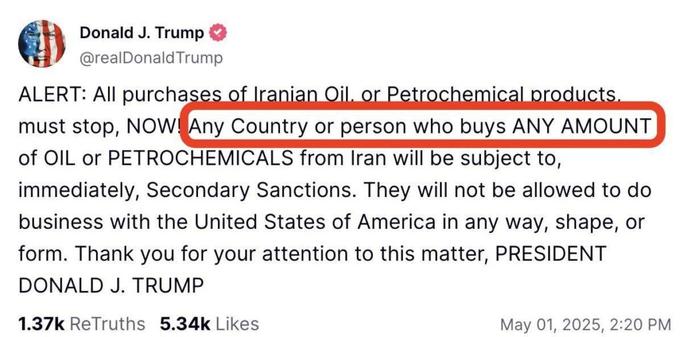 BREAKING:  Trump appears to have just cut off ALL Trade and business with China.