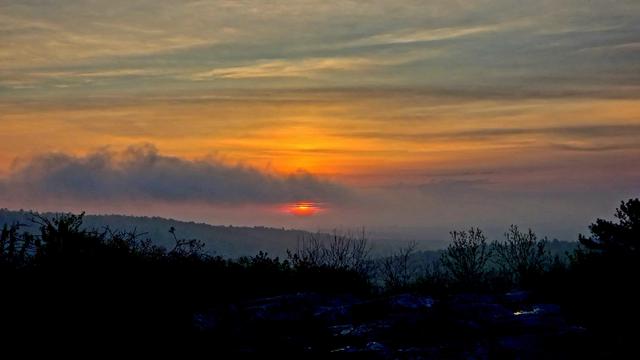 Sunrise this morning, May 3rd, from Buck Hill!
