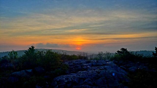 Sunrise this morning, May 3rd, from Buck Hill!