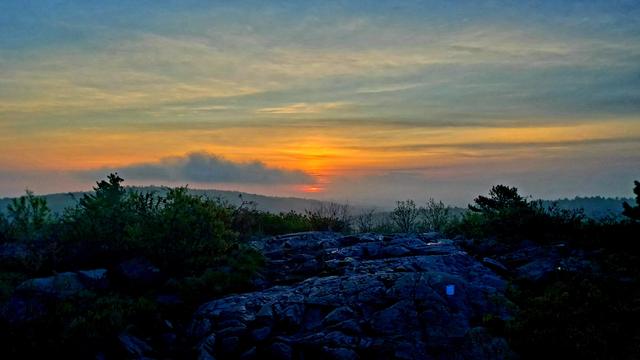 Sunrise this morning, May 3rd, from Buck Hill!